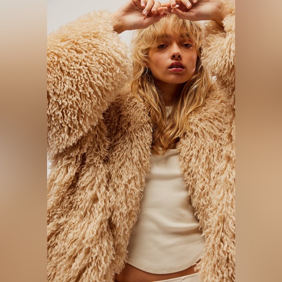 NEW Free People Stargazer Fur Jacket Size M - Picture 2 of 8